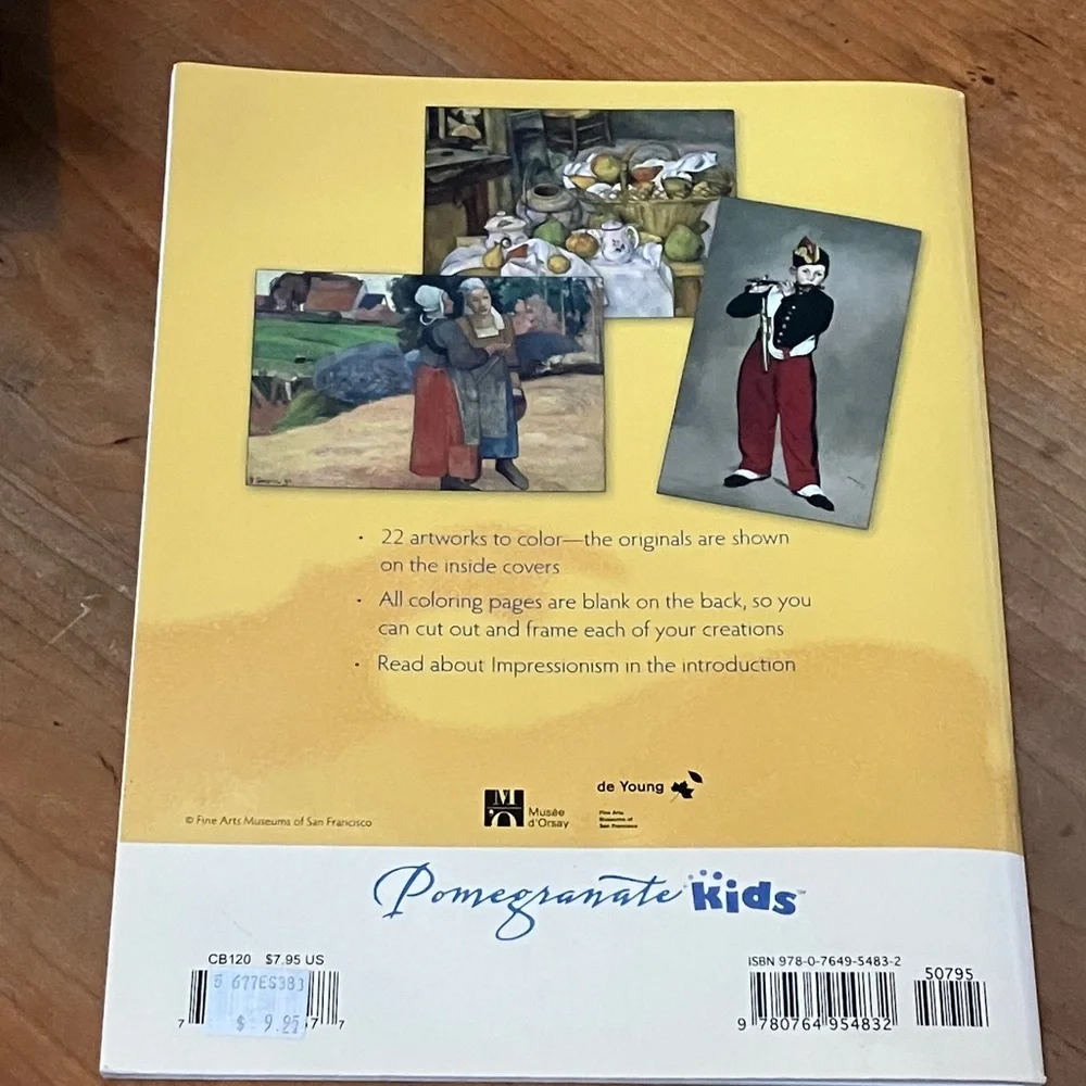 Impressionist Masterpieces Coloring Book - vintage 2010 - Picture 3 of 16